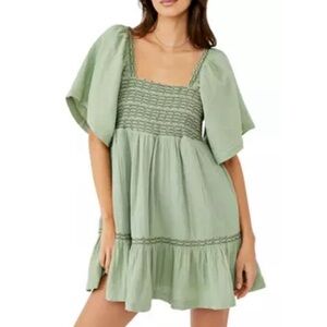 NWT FREE PEOPLE Easy to Love Bubble Mini Dress